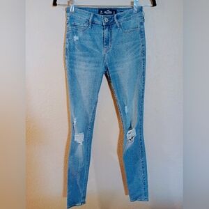 Hollister California Mid Rise Super Skinny Denim Jeans **EUC**
